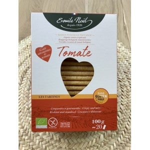 Tartines à la tomate bio et sans gluten
