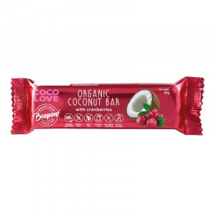 barre noix de coco canneberge bio sans gluten biopont