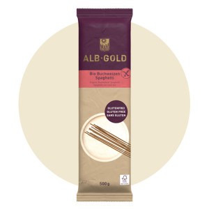 Paquet de 500g de pâtes Spaghetti bio au sarrasin sans gluten