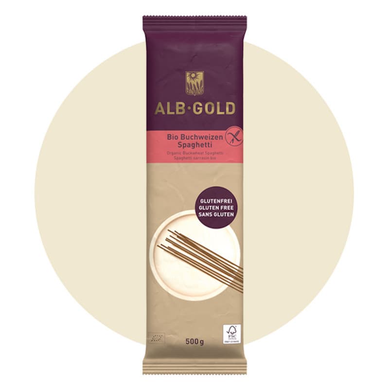 Paquet de 500g de pâtes Spaghetti bio au sarrasin sans gluten