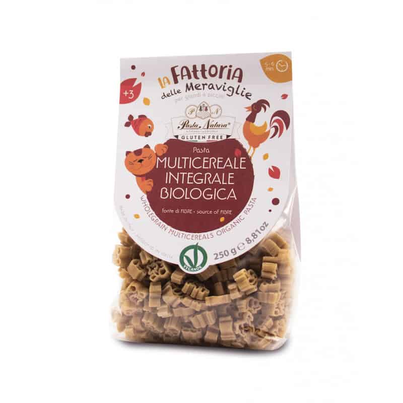 Pâtes enfants multicereales bio et vegan sans gluten