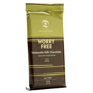 Tablette de chocolat au lait sans gluten origine venezuela
