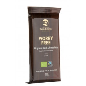 Tablette de chocolat noir biologique sans gluten