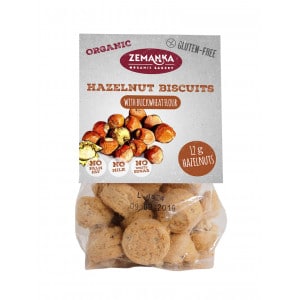 Biscuits secs bio et sans gluten aux noisettes