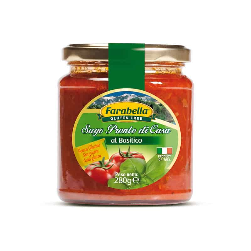 Sauce tomate et basilic sans gluten