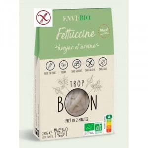 Pâtes konjac Fettucine bio sans gluten