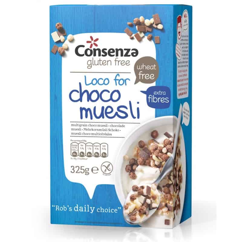 Muesli au chocolat sans gluten consenza Muesli au chocolat sans gluten consenza