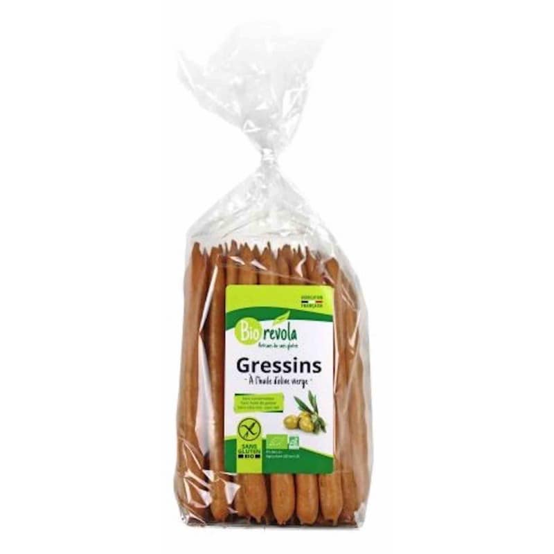 Gressins bio à l'huile d'olive sans gluten Biorévola