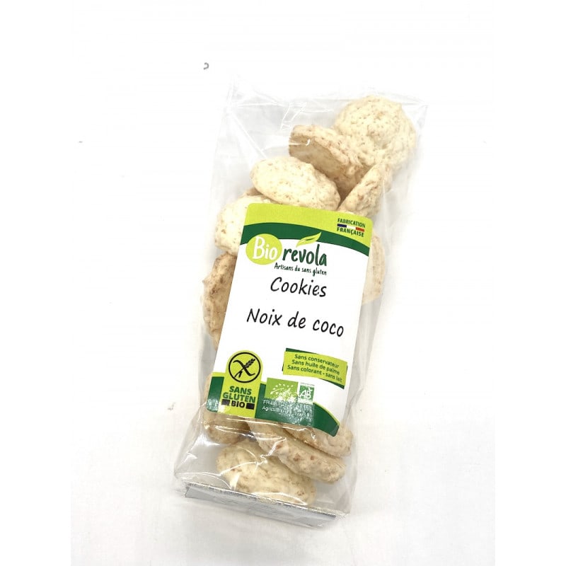 Cookies noix de coco bio et sans gluten Biorévola