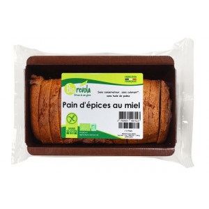 Pain d'épices pré-tranché au miel bio sans gluten Biorévola