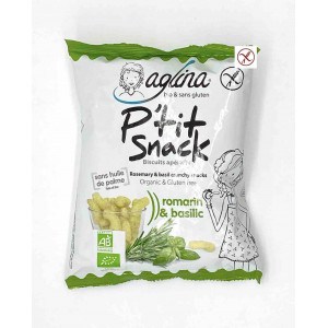 Snack romarin basilic bio et sans gluten - Aglina lppr