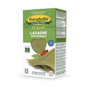 Pâtes à lasagnes aux épinards sans gluten Farabella