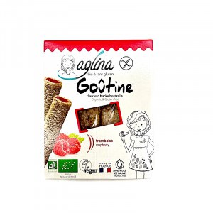 Goutine framboise bio et sans gluten - Aglina recto