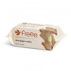 Paquet de biscuits au gingembre sans gluten végan et bio Doves Farm
