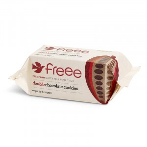 paquet de cookies tout chocolat sans gluten Végan et Bio Doves Farm