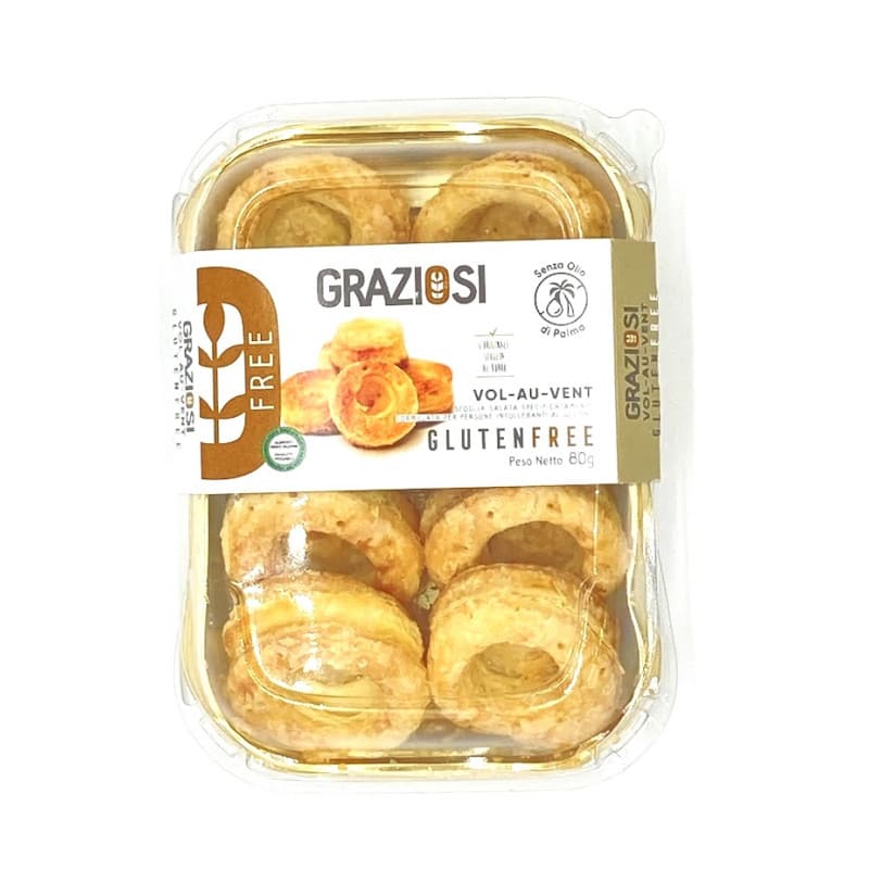 Vol-au-vent à garnir sans gluten Graziosi ouvert Vol-au-vent à garnir sans gluten Graziosi ouvert