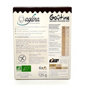 Goutine chocolat noir sans gluten Paradeigma verso