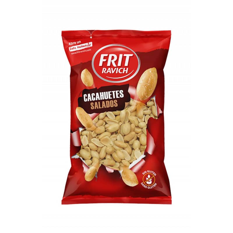 Cacahuètes salées sans gluten Frit Ravich