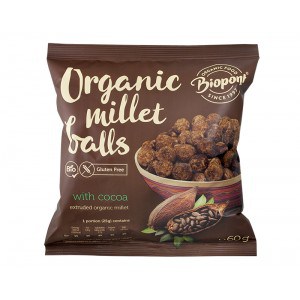 Billes millet cacao bio & vegan Biopont verso