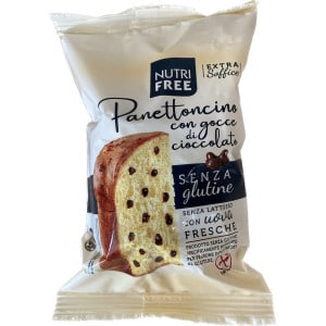 Panettone en portion individuelle sans gluten avec pépites de chocolat