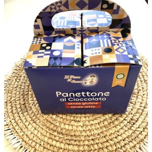 Panettone au chocolat sans lait et sans gluten en 250 g - Il Pane di Anna