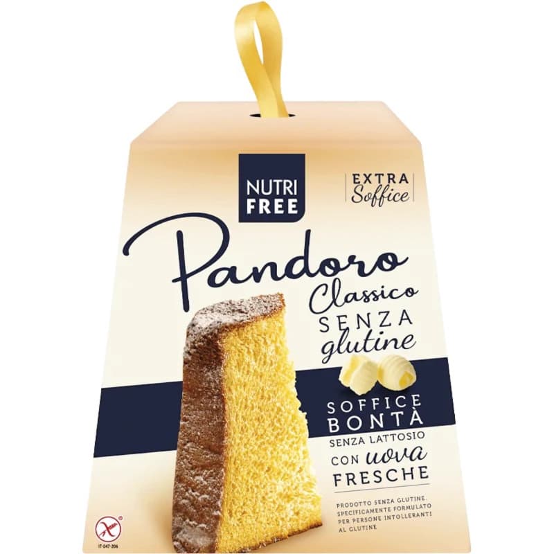 Pandoro italien panettone sans gluten et sans lactose - Nutrifree