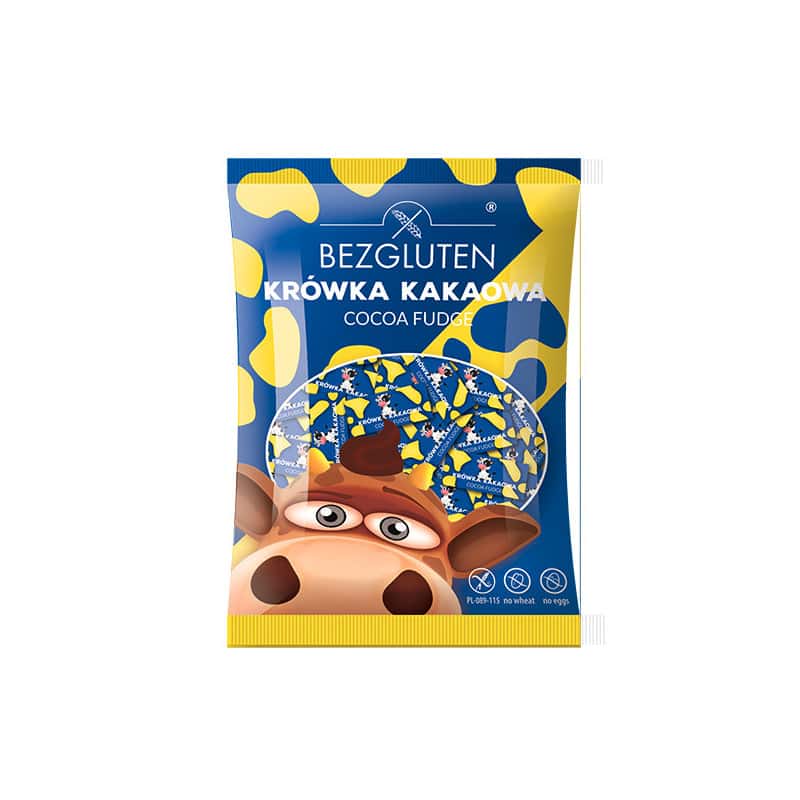 Sachet de fudge, caramels au cacao sans gluten Bezgluten