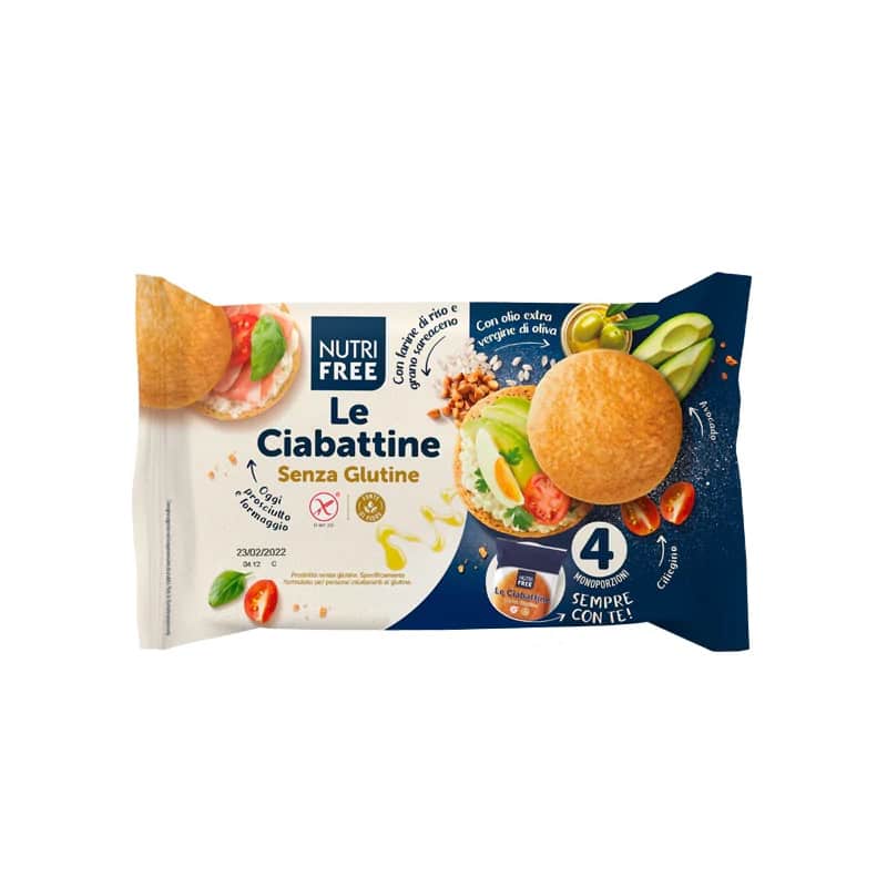 Paquet de Ciabattine sans gluten et sans lactose Nutri Free