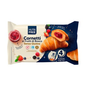 4 Croissants sans gluten fourrés aux fruits des bois