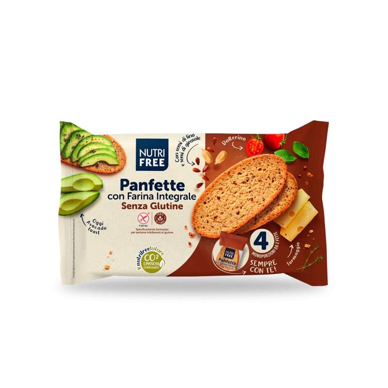 sachet de 4 lot de 2 pain complet en tranche 340 G NT Foods