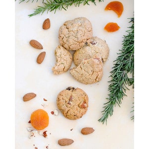 Biscuits sans gluten abricot amande et romarin IGP - Biscuiterie Cap Corse - présentation
