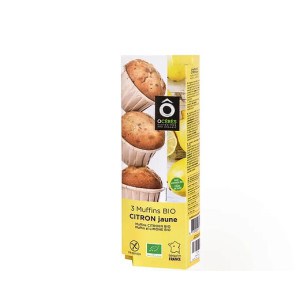 3 Muffins bio sans gluten au citron - Happy Go