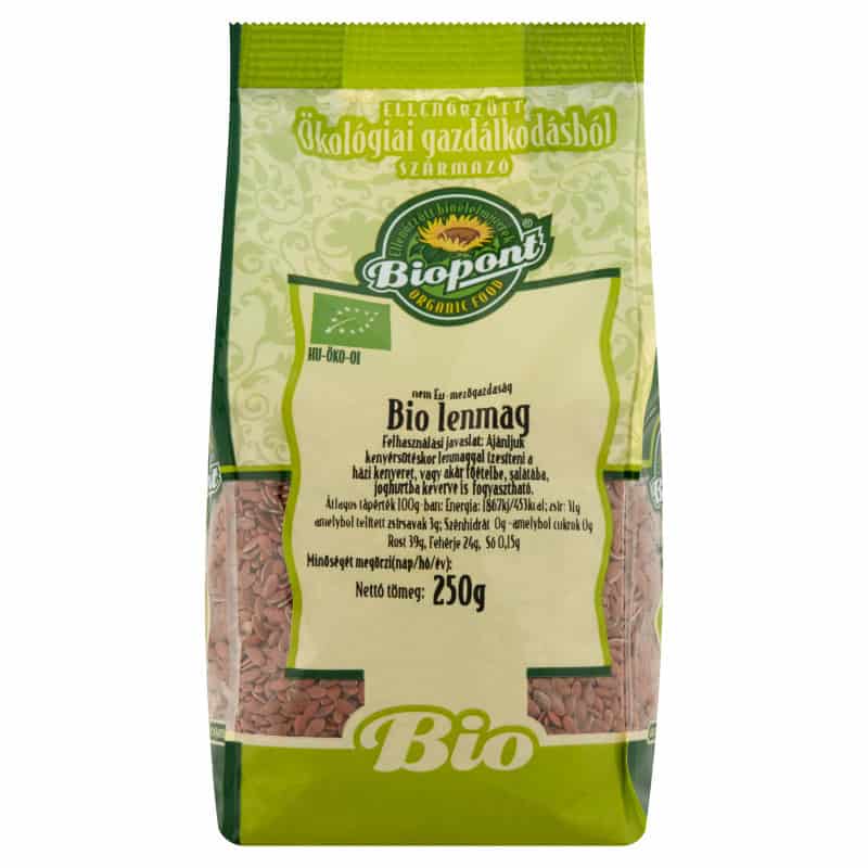 Sachet de graines de lin sans gluten et bio Biopont