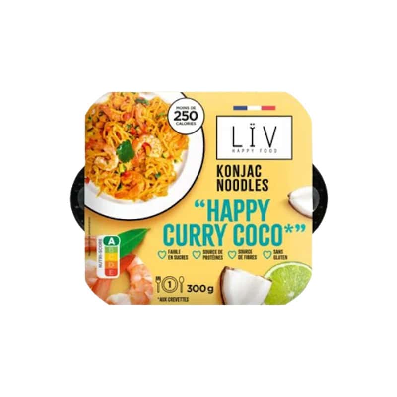 Konjac Noodles curry coco sans gluten - Liv Happy Food