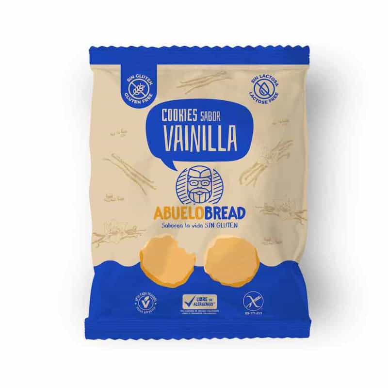 Sachet de Cookies saveur vanille sans gluten et végan - AbueloBread