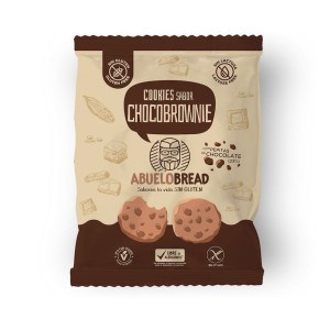 Sachet de cookies saveur chocobrownie sans gluten et végan - Abuelobread