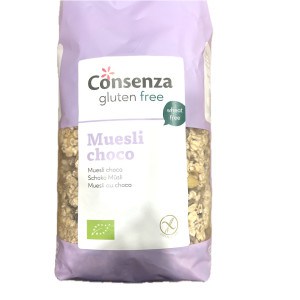 Sachet de muesli sans gluten chocolat bio et vegan - Consenza
