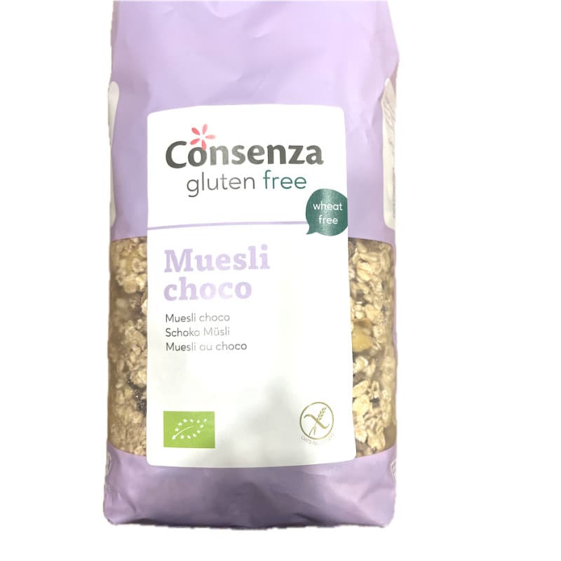 Sachet de muesli sans gluten chocolat bio et vegan - Consenza Sachet de muesli sans gluten chocolat bio et vegan - Consenza