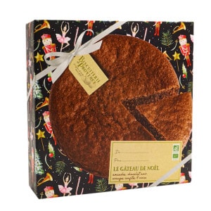 Emballage Gâteau de Noël aux amandes bio et sans gluten - La Biscuiterie de Provence