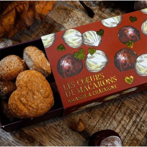Étui Macarons sans gluten cœur de châtaigne - La Biscuiterie de Provence