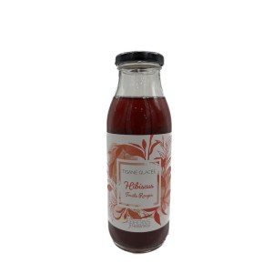 Bouteille de tisane glacée sans gluten de 33cl à l'hibiscus et fruits rouges