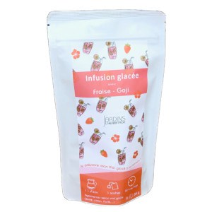 Sachet de 8 infusions glacées à la saveur fraise et Goji sans gluten