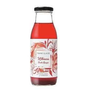 Bouteille de Tisane glacée hibiscus fruits rouges sans gluten - Jardins de l'Hermitage