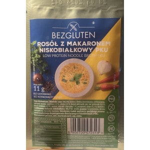 Sachet de préparation pour bouillon de poulet aux pâtes sans gluten - Bezgluten