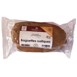 Sachet de 2 baguettes rustiques sans gluten  - Glutabye