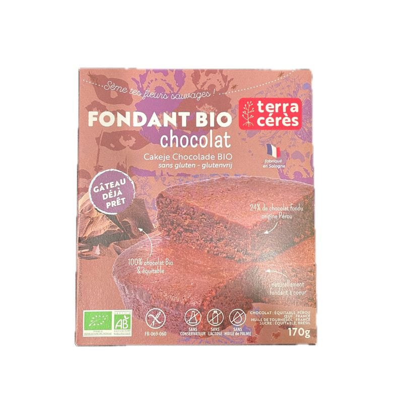 Fondant Bio au chocolat Sans Gluten Terra Ceres