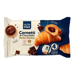 sachet de 4 croissants fourrés au chocolat noir sans gluten