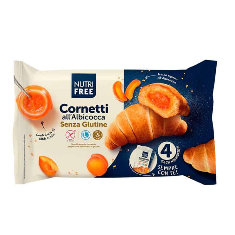 Sachet de 4 croissants fourrés à l'abricot sans gluten - Nutri Free