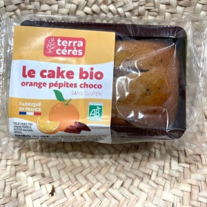 Cake bio à l’orange aux pépites de chocolat, sans gluten