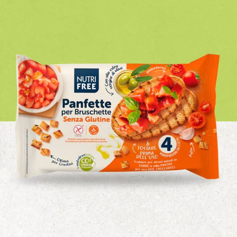 Sachet de Bruschetta en portion individuelle sans gluten - Nutri Free